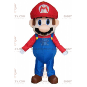 Fato de mascote do famoso personagem de videogame Mario