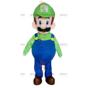 Costume de mascotte BIGGYMONKEY™ de Luigi personnage de jeu