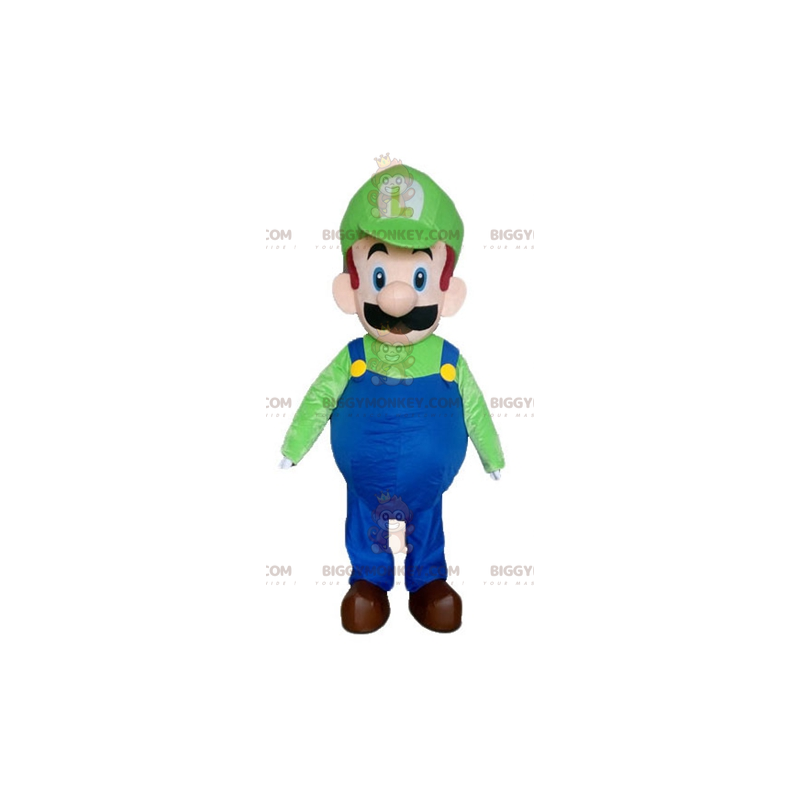 BIGGYMONKEY™ mascot costume of Luigi famous video game