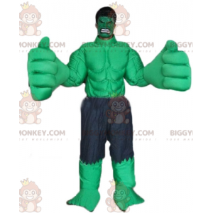 Marvels berühmtes grünes Hulk-BIGGYMONKEY™-Maskottchen-Kostüm -