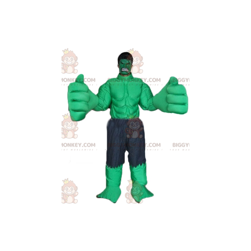 Marvels berömda gröna Hulk-karaktär BIGGYMONKEY™ maskotdräkt -