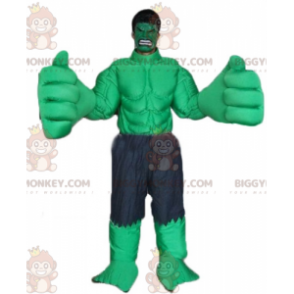 Marvel Famous Green Hulk-personage BIGGYMONKEY™-mascottekostuum