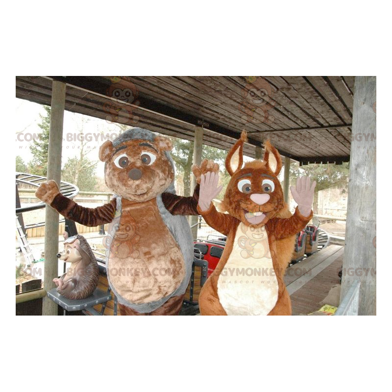 BIGGYMONKEY™s hedgehog and squirrel mascot - Biggymonkey.com