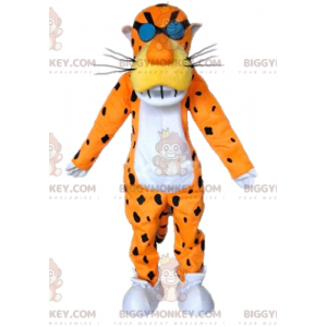 Costume de mascotte BIGGYMONKEY™ de tigre orange blanc et noir