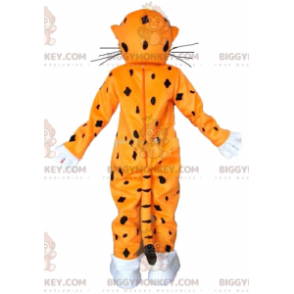 Costume da mascotte BIGGYMONKEY™ tigre bianca e nera arancione