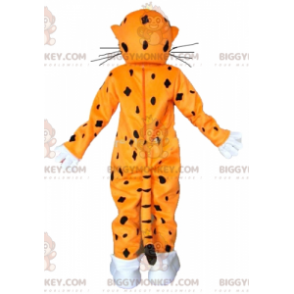Orange vit och svart tiger BIGGYMONKEY™ maskotdräkt med