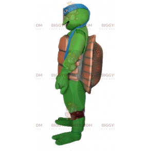 Leonardos berömda Blue Turtle Mascot Costume BIGGYMONKEY™ från