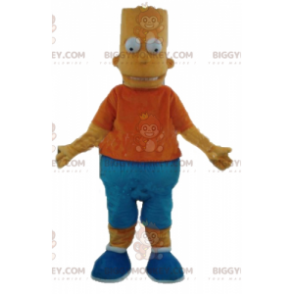 Bart's beroemde gele personage BIGGYMONKEY™ mascottekostuum van