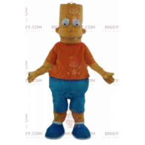 Bart's Famous Yellow Character BIGGYMONKEY™ Mascot Costume from