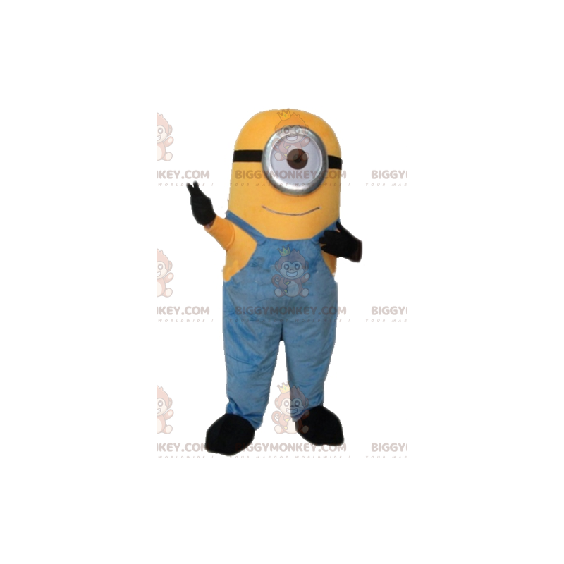 Gelber Zeichentrickfigur Minion BIGGYMONKEY™ Maskottchenkostüm