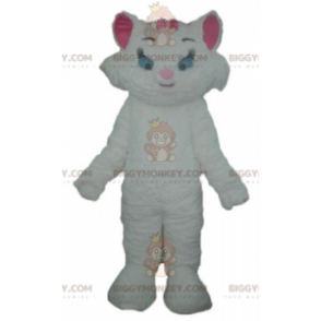 Costume de mascotte BIGGYMONKEY™ de Marie chaton blanc des