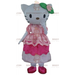 Στολή μασκότ BIGGYMONKEY™ της διάσημης γάτας Hello Kitty με ροζ