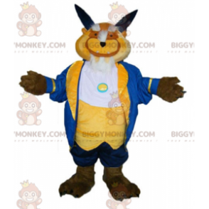 Costume de mascotte BIGGYMONKEY™ de la bête personnage de la