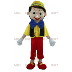 Pinocchio berömda seriefigur BIGGYMONKEY™ maskotdräkt -