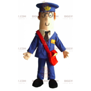 BIGGYMONKEY™ Costume da mascotte di postino vestito con