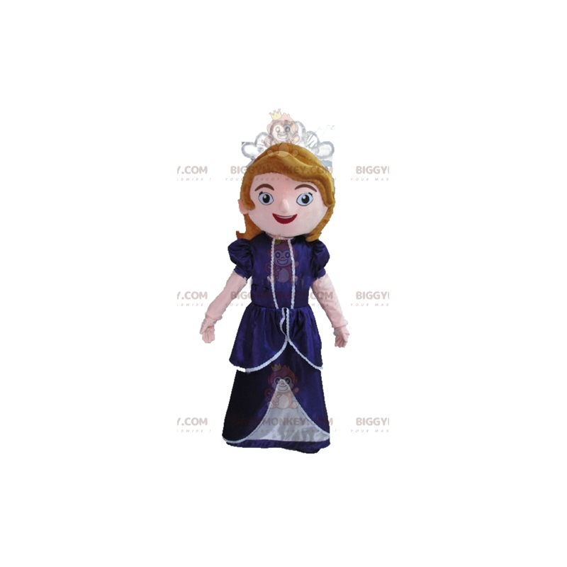 Tegnefilm Prinsesse Dronning BIGGYMONKEY™ maskotkostume -