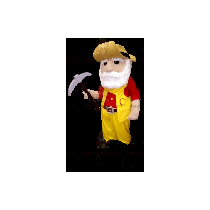 Miner Bearded Gold Digger BIGGYMONKEY™ Mascot Costume –