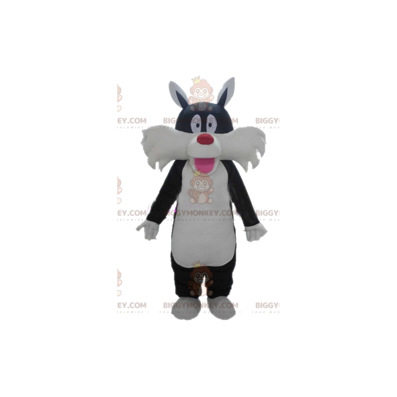 Costume de mascotte BIGGYMONKEY™ de Grosminet chat noir de