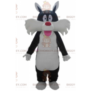 Sylvester Famous Cartoon Black Cat BIGGYMONKEY™ Maskotdräkt -