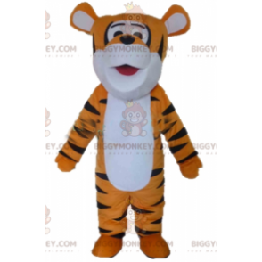 Costume de mascotte BIGGYMONKEY™ de tigre orange blanc et noir