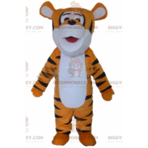 Tigger Orange hvid og sort Tiger BIGGYMONKEY™ maskotkostume -