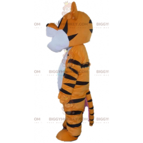 Costume de mascotte BIGGYMONKEY™ de tigre orange blanc et noir