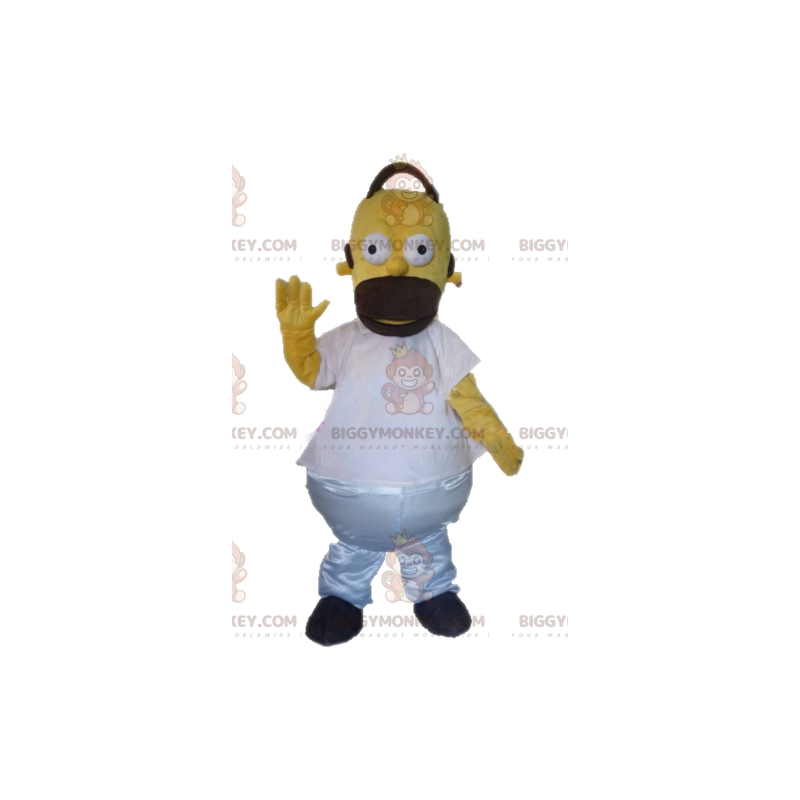 Homer Simpson Beroemd stripfiguur BIGGYMONKEY™ mascottekostuum