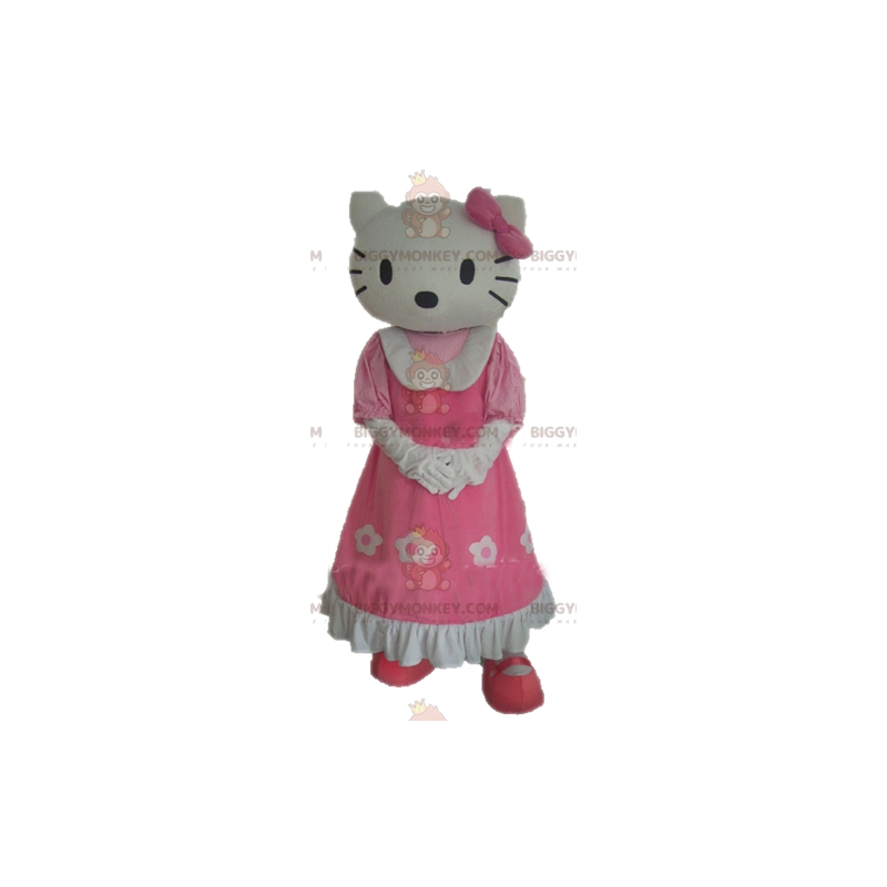 Costume de mascotte BIGGYMONKEY™ de Hello Kitty chat de dessin