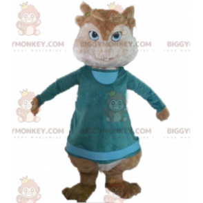 Costume de mascotte BIGGYMONKEY™ d'écureuil marron d'Alvin et