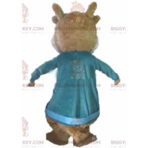 Traje de mascote de esquilo marrom BIGGYMONKEY™ de Alvin e os