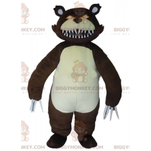 Fierce Grizzly Bear Big Claws BIGGYMONKEY™ maskottiasu -