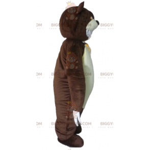 Costume da mascotte da feroce orso grizzly con artigli grandi