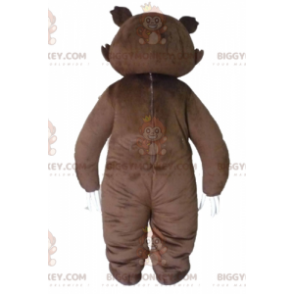 Costume da mascotte da feroce orso grizzly con artigli grandi