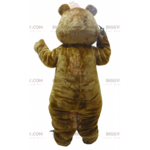 Brown and White Teddy Bear BIGGYMONKEY™ Mascot Costume with