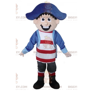 Costume de mascotte BIGGYMONKEY™ de marin de capitaine de