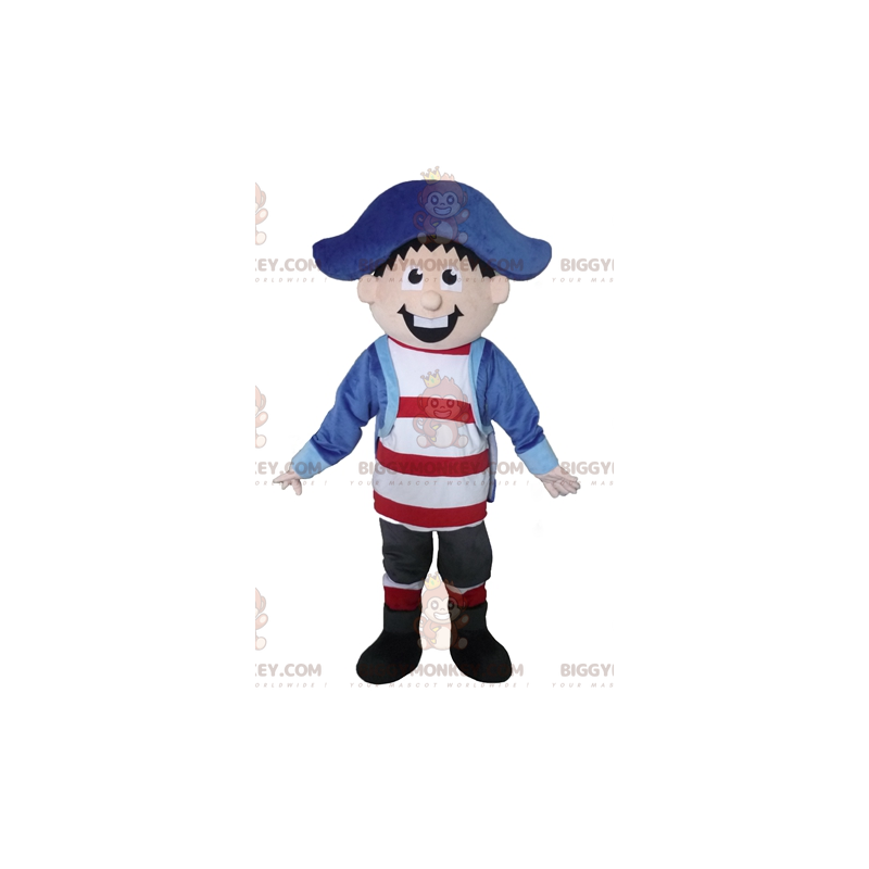 Costume de mascotte BIGGYMONKEY™ de marin de capitaine de