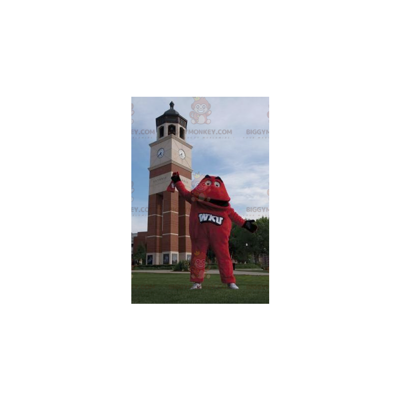 Costume da mascotte Little Red Monster Red Man BIGGYMONKEY™ -