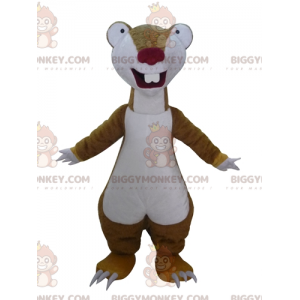 Costume de mascotte BIGGYMONKEY™ de Sid le paresseux marron