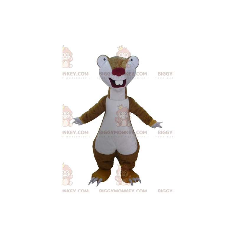 Costume de mascotte BIGGYMONKEY™ de Sid le paresseux marron