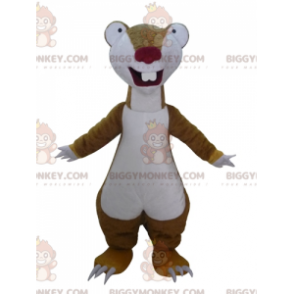 BIGGYMONKEY™ costume mascotte di Sid, il famoso bradipo marrone