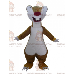 Costume de mascotte BIGGYMONKEY™ de Sid le paresseux marron