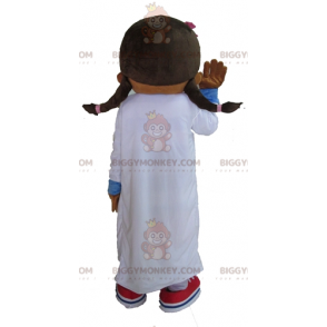 Costume de mascotte BIGGYMONKEY™ de fillette de médecin