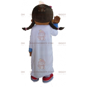 Traje de mascote da enfermeira Doctor Girl BIGGYMONKEY™ em rosa