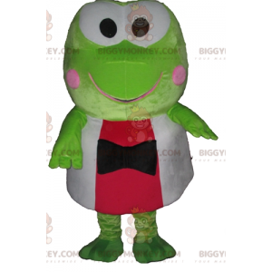 BIGGYMONKEY™ Πολύ αστείο κοστούμι μασκότ πράσινου βάτραχου σε