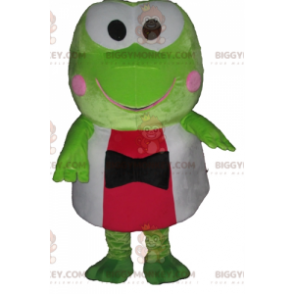 BIGGYMONKEY™ Sehr lustiges grünes Frosch-Maskottchen-Kostüm in