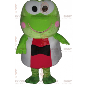 Costume de mascotte BIGGYMONKEY™ de grenouille verte très