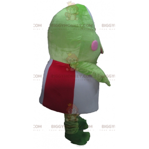 BIGGYMONKEY™ Very Funny Green Frog Mascot Costume in Red and