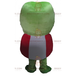 BIGGYMONKEY™ Very Funny Green Frog Mascot Costume in Red and