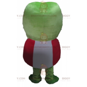 BIGGYMONKEY™ Very Funny Green Frog Mascot Costume in Red and