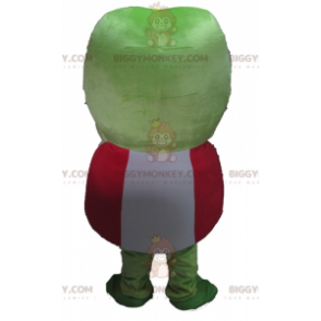 Costume de mascotte BIGGYMONKEY™ de grenouille verte très